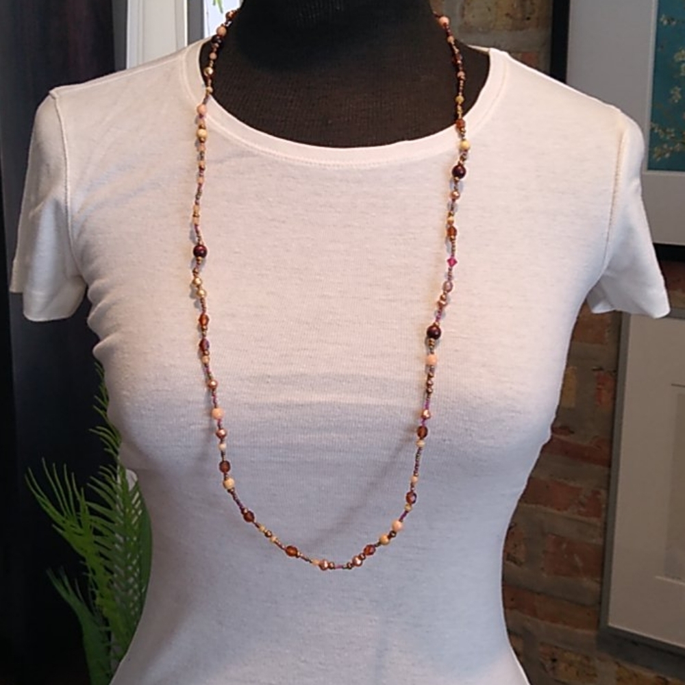 Rachel Beaded Necklace multi color